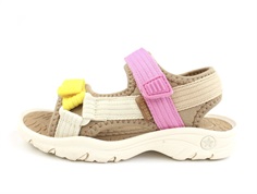 Bisgaard yellow/pink Nico sandal